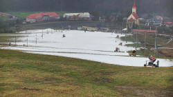 Horní část sjezdovky skiareálu Hlubočky