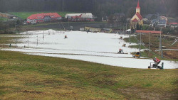Horní část sjezdovky skiareálu Hlubočky