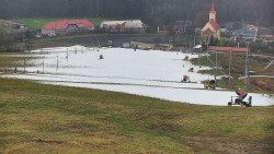 Horní část sjezdovky skiareálu Hlubočky