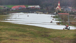 Horní část sjezdovky skiareálu Hlubočky