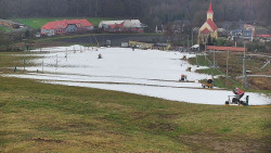 Horní část sjezdovky skiareálu Hlubočky