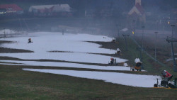 Horní část sjezdovky skiareálu Hlubočky