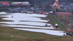 Horní část sjezdovky skiareálu Hlubočky