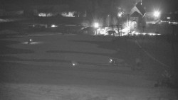 Horní část sjezdovky skiareálu Hlubočky