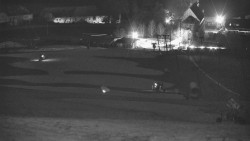 Horní část sjezdovky skiareálu Hlubočky