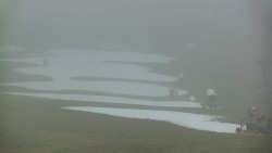 Horní část sjezdovky skiareálu Hlubočky