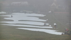 Horní část sjezdovky skiareálu Hlubočky