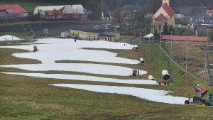 Skiareál Hlubočky - Horní část sjezdovky skiareálu Hlubočky - 7.12.2025 v 12:00 Skiareál Hlubočky - Horní část sjezdovky skiareálu Hlubočky - 7.12.2025 v 12:00