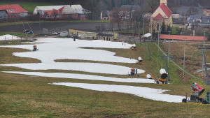 Skiareál Hlubočky - Horní část sjezdovky skiareálu Hlubočky - 7.12.2025 v 15:00 Skiareál Hlubočky - Horní část sjezdovky skiareálu Hlubočky - 7.12.2025 v 15:00