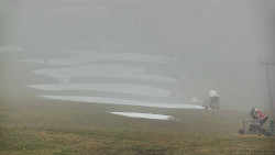 Horní část sjezdovky skiareálu Hlubočky