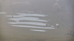 Horní část sjezdovky skiareálu Hlubočky