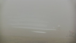 Horní část sjezdovky skiareálu Hlubočky