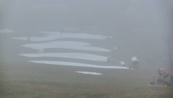 Horní část sjezdovky skiareálu Hlubočky