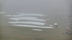 Horní část sjezdovky skiareálu Hlubočky