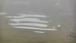 Horní část sjezdovky skiareálu Hlubočky