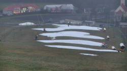 Horní část sjezdovky skiareálu Hlubočky