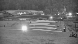 Horní část sjezdovky skiareálu Hlubočky