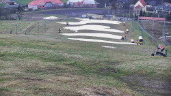 Horní část sjezdovky skiareálu Hlubočky