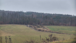 Horní část sjezdovky skiareálu Hlubočky