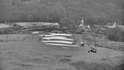 Horní část sjezdovky skiareálu Hlubočky