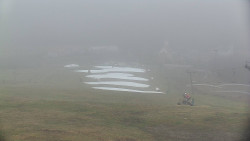 Horní část sjezdovky skiareálu Hlubočky