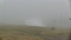 Horní část sjezdovky skiareálu Hlubočky