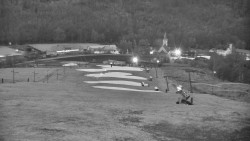 Horní část sjezdovky skiareálu Hlubočky