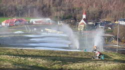 Horní část sjezdovky skiareálu Hlubočky