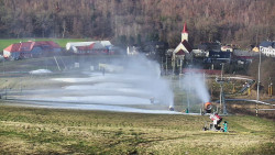 Horní část sjezdovky skiareálu Hlubočky