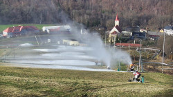 Horní část sjezdovky skiareálu Hlubočky