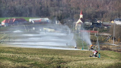 Horní část sjezdovky skiareálu Hlubočky