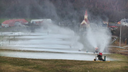 Horní část sjezdovky skiareálu Hlubočky