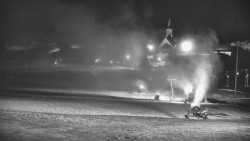 Horní část sjezdovky skiareálu Hlubočky