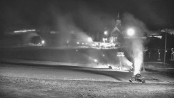 Horní část sjezdovky skiareálu Hlubočky