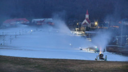 Horní část sjezdovky skiareálu Hlubočky