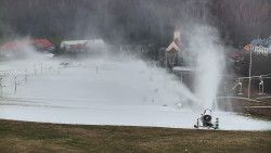 Horní část sjezdovky skiareálu Hlubočky