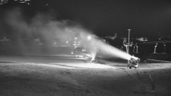 Horní část sjezdovky skiareálu Hlubočky