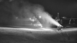 Horní část sjezdovky skiareálu Hlubočky