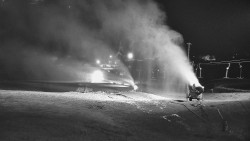 Horní část sjezdovky skiareálu Hlubočky