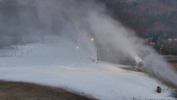 Horní část sjezdovky skiareálu Hlubočky