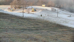 Horní část sjezdovky skiareálu Hlubočky