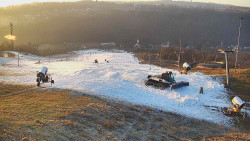 Horní část sjezdovky skiareálu Hlubočky