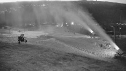 Horní část sjezdovky skiareálu Hlubočky