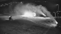 Horní část sjezdovky skiareálu Hlubočky