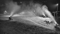 Horní část sjezdovky skiareálu Hlubočky