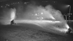 Horní část sjezdovky skiareálu Hlubočky