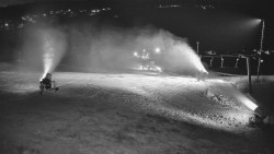 Horní část sjezdovky skiareálu Hlubočky