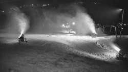 Horní část sjezdovky skiareálu Hlubočky