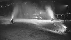 Horní část sjezdovky skiareálu Hlubočky