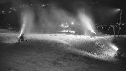 Horní část sjezdovky skiareálu Hlubočky